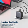 LDNIO Q408 100W GaN USB+3 USB-C / Type-C Interface Charger with 1m 100W USB-C / Type-C to USB-C / Type-C Data Cable, Plug Type:US Plug(White)