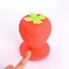 Creative Home LED Silicone Strawberry Night Light USB Rechargeable Bedside Decoration Atmosphere Light(White)