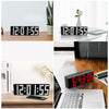 Digital Electronic Alarm Clock Creative LED Desk Clock US Plug, Style:4 Digits 5 Segments(Blue Light)
