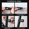 Bicycle Flowing Warning Tail Light Mountain Bike Night Riding Safety Indicator Light(Blue Light)