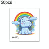 50 PCS Children Cartoon Animal Flower Arm Sticker Water Transfer Tattoo Sticker(W-072)
