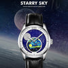 SKMEI 2115 Multifunctional Men Outdoor 30M Waterproof Moon Phase Quartz Watch(Gold)