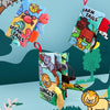 Baby Early Education Three-dimensional Tail Cloth Book Toddler Toy Book Dinosaur Tail (4 Pages)
