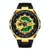SANDA 3170 Men Luminous Waterproof Sports Watch(Black Gold)