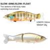 135mm Lure Bait Bionic Fishing Lures Slowly Sinking Pencil Knobby Fish Hard Bait Fishing Gear(B)