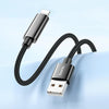 hoco U125 Benefit 1.2m USB to 8 Pin Charging Data Cable with Display(Black)