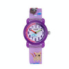 JNEW A335-86264 Children Cartoon 3D Kitten Catching Fish Silicone Waterproof Quartz Watch(Purple)