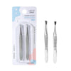 A205 Stainless Steel Eyebrow Clip Suit Flat Bevel Eyebrow Clamp Tweezers