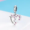 S925 Sterling Silver Heart Spoon With Diamond Oil Dripping Bracelet Accessories