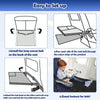 79 x 44cm Kids Airplane Seat Extender Portable Travel Seat Cushion(Blue)