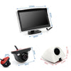 5 Inch Carplay Portable Surveillance Video Car Display, Specification: With White Two-way Camera Side-mounted
