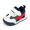 D2678 Autumn Baby Shoes Super Skin Children Sport White Shoees, Size: 16(Single Net Dark Blue)