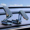 D11 Magnetic Folding Car Phone Holder Rotatable Dashboard Stick-On Navigation Stand(Silver Gloosy)