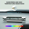 Magnetic Adsorption Design Car Shape Rotatable Luminous Car Temporary Parking Card with Phone Number(Black)