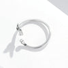 S925 Sterling Silver Butterfly Women Open Ring