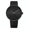 YAZOLE 520 Simple Dial Waterproof Quartz Movement Watch(Black+Black)