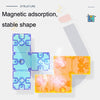 YJ8392 Puzzle Early Education Magnetic Building Block Magic Cube(Color)