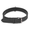 JINMAOHOU Leather Dog Collar, Black, Small (39x2.2cm) - Durable & Comfortable