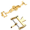 VC Stainless Steel Butterfly Pin Buckle Watch Accessories, Style: 16mm Buckle(Gold)