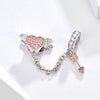 S925 Sterling Silver Pierce The Heart Safety Chain DIY Bracelet Accessories