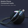 Yesido YAU35 8 Pin to 3.5mm AUX Audio Adapter Cable(Black)