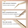 Eyelash Clip Eyelash Tweezers High Precision Eyelash Extension Tool(Golden Feather Clip)