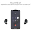 TWS-1003 Bluetooth 5.0 Semi-in-ear Design Wireless Bluetooth Earphone(Black)