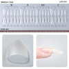 10pairs Of 100pcs/Box Frosted False Nails Artificial Tip, Shape: Short Square Circle XS
