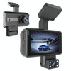 Front and Inner Dual Camera HD Infrared Night Vision Car Dash Cam Driving Recorder