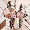 FNGEEN 5808 Men Fashion Steel Strap Quartz Watch Couple Watch(Brown Steel Coffee Surface)