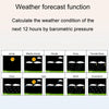 Wireless Weather Station Wind Speed Rain And Wind Direction Detection Weather Forecast Clock(Black)