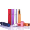 12ml Aluminum Perfume Bottle Metal Discharge Bottle Convenient Travel Square Spray Bottle(Purple)