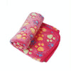 Coral Fleece Pet Blanket, Small, Pink (76x52cm) - Soft Dog & Cat Bed