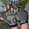 Cycling Shock Absorbing Anti-Slip Gloves Fitness Weight Lifting Training Half-finger Gloves, Size:L(Black+Green)