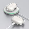 For Apple Beats Studio Buds / Buds+ Headphones Shape Clear Electroplated Acrylic Headset Protective Case(White)