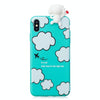 For iPhone XS Max Shockproof Cartoon TPU Protective Case(Clouds)