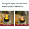 Retro Luminous Kerosene Lamp Christmas Simulation Oil Lamp Decoration, Spec: Shaking (Black)