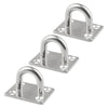 3 PCS 8mm 316 Stainless Steel Ship Square Door Hinges Buckle
