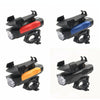 500LM Bicycle Light Mobile Phone Holder Multi-Function Riding Front Light With Horn 4000 mAh (Black Red)