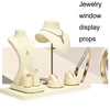 11x8.5x33.5cm Portrait Necklace Holder Window Jewelry Display Props Necklace Earrings Ring Jewelry Stand
