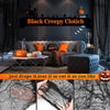 76 x 183cm Halloween Gauze Roving Polyester Cotton Haunted House DIY Decorative Gauze(Black)