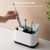 Removable Toothbrush Toothpaste Storage Toilet Set Shelf(Gray)