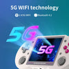 ANBERNIC RG353PS  3.5-Inch IPS Screen Handheld Game Console 2.4G/5G Wifi Linux System Game Player 16GB No Game(Transparent White)