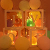 Wedding Birthday Party Decoration Transparent Letter Balloon Box(White Love)