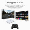 MECOOL KM2 Plus Android 11 Dual-band WiFi Smart Voice TV Box 4GB+32GB, US Plug(White)