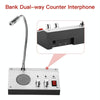 ZHUDELE ZDL-9908 Window Two-way Walkie-talkie Bank/Hospital/Station/Counter Microphone Amplifier,EU Plug