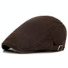 Cotton Solid Color Retro Style Cap Front Cap(Coffee)
