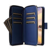 For Samsung Galaxy A55 Nine-card Slots Zipper Wallet Bag Leather Phone Case(Blue)