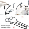 Portable Magnifying Glass Presbyopic Glasses Silicone Anti-Blue Light Reading Glasses, Degree: +100(Light Green)