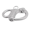 2 PCS 316 Stainless Steel Fixed Spring Shackle, Size:52mm